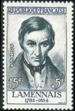  Félicité Robert de Lamennais (1782-1854) écrivain, philosophe, homme politique 