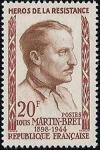 timbre N° 1201, Louis Martin Bret (1898-1944) héros de la résistance