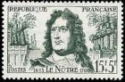 timbre N° 1208, André Le Notre (1613-1700)  jardinier