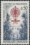 timbre N° 1338, Eradication du paludisme