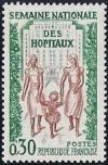 timbre N° 1339, Semaine nationale des hopitaux