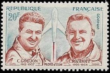  Hommage aux pilotes d'essais <br>Charles Goujon et Constantin Rozanoff