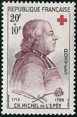  Charles Michel de l´Épée (1712-1789) - Croix rouge 