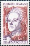 timbre N° 1512, Beaumarchais (1732-1799) musicien, poète et dramaturge