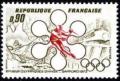 timbre N° 1705, XIème Jeux Olympiques d'hiver de Sapporo 1972