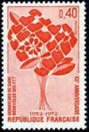 timbre N° 1716, 20ème anniversaire des donneurs de sang bénévoles des P T T