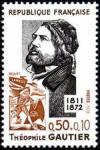 timbre N° 1728, Théophile Gautier (1811-1872) poète, romancier