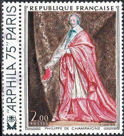  ARPHILA 75 <b> 48ème Congrès de la Fédération Française des Associations Philatéliques <br>Philippe de Champaigne (1602-1674) Cardinal de Richelieu