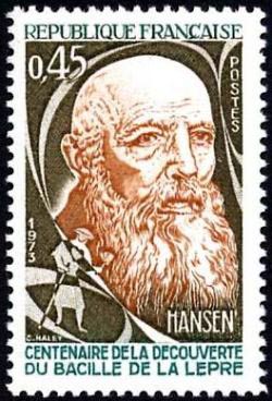  Hansen (1841-1912)  Centenaire de la découverte du bacille de la lèpre 