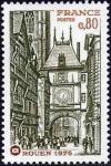 timbre N° 1875, 49ème congrès national de la fédération des sociétés philatéliques françaises à Rouen