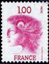 timbre N° 1895A, Marianne d'Excoffon