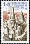 timbre N° 1937, Collégiale du Dorat (XII siecle)