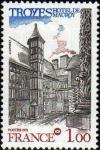 timbre N° 2011, 51ème congrès de la fédération des sociétés philatéliques françaises à  Troyes - Hotel de Mauroy