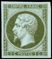  Napoléon III 1 c - EMPIRE FRANC non dentelé 