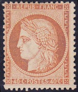  Cérès 1849 dentelé - Emission dite du siège de Paris type de 1849 