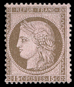  Cérès 15c <br>Cérès dentelé IIIème République