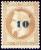 timbre N° 34, Napoléon III 10c surchargé