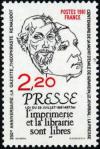 timbre N° 2143, L'imprimerie et la presse sont libres