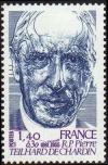timbre N° 2152, Révérend-Père Pierre Teilhard de Chardin (1881-1955) théologien et savant