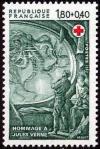 timbre N° 2248, Croix Rouge - Jules Verne «20.000 lieues sous les mers»
