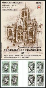 timbre Carnet croix rouge N° 2028, Carnet Croix Rouge