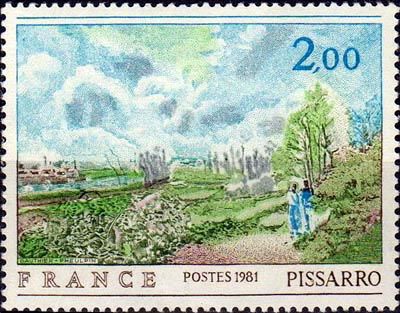  Camille Pissarro( 1830-1903)  «La sente du chou» 