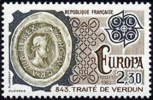  Europa - Traité de Verdun 843 