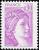 timbre N° 2120, Sabine 0 F 90 lilas-rose