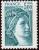 timbre N° 2123, Sabine 5 F bleu