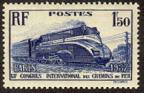 timbre N° 340, 13ème congrès international des chemins de fer à Paris