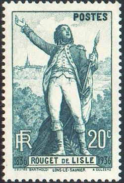 Claude Rouget de Lisle (1760-1836) officier français du Génie, poète et auteur dramatique 