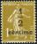 timbre N° 279A, Semeuse fond plein surchargé 1/2 centime