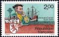timbre N° 2307, Jacques Cartier, navigateur, explorateur