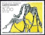 timbre N° 2383, Alberto Giacometti «Le chien»