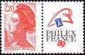 timbre N° 2461, Philexfrance 89 - type Liberté