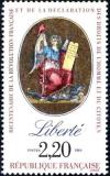 timbre N° 2573, Bicentenaire de la révolution - Liberté