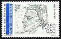timbre N° 2682, André Breton (1896-1966)