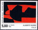 Tableau d'Alberto Burri (Italie) - Création pour la poste 