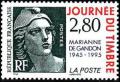  Journée du timbre. Cinquantenaire de la Marianne de Gandon 