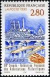 timbre N° 2953, 68ème congrès national de la fédération des sociétés philatéliques françaises à Orléans