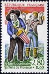 timbre N° 2978, Santons de Provence - Le tambourinaire et le ravi