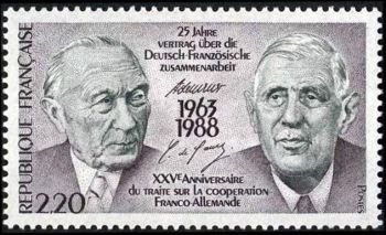  25ème anniversaire du traité sur la coopération franco-allemande 