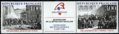  Bicentenaire de la révolution «PhilexFrance 89» exposition philatélique mondiale à Paris 