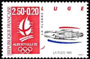  «Albertville 92» Jeux olympiques d'hiver 1992 à Albertville - Luge - La Plagne 