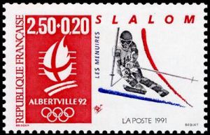  «Albertville 92» Jeux olympiques d'hiver - Slalom - Les Menuires 