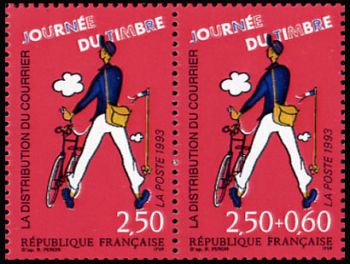  Journée du timbre - La distribution du courrier 