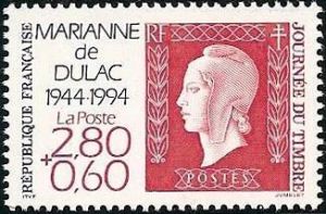  Journée du timbre - 50ème anniversaire de la Marianne de Dulac 