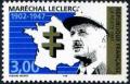 timbre N° 3126, Maréchal Leclerc 1902-1947  chef militaire de la France libre