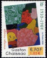  Gaston Chaissac : tableau « Visage rouge » 