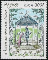  « Le kiosque des amoureux » de Raymond Peynet (1908-1999)  dessinateur humoristique français 